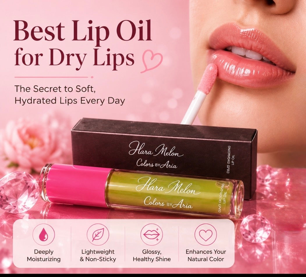 Best Lip Oil for Dry Lips / Colors by Aria