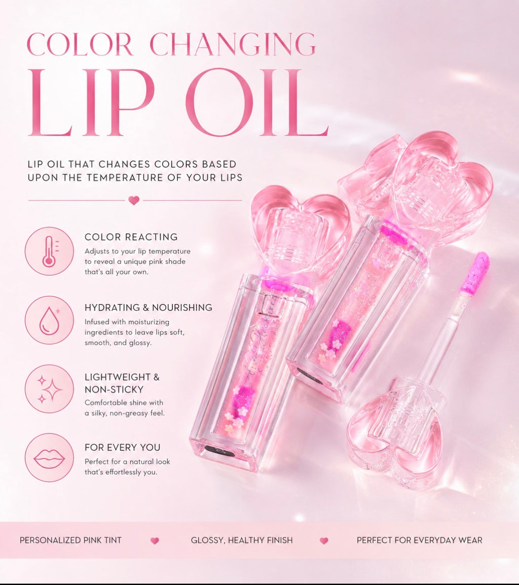 Ari Heart Color Changing Lip Oil